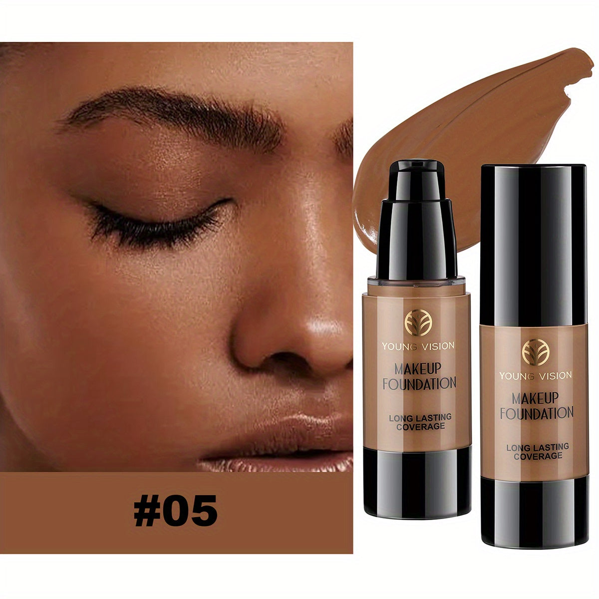 Luxury Skin Perfection Liquid Foundation – Long-Lasting Natural Coverage (30 ml