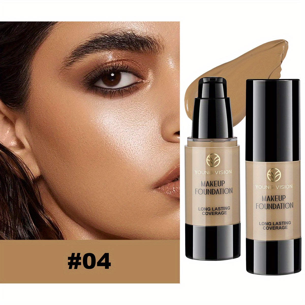 Luxury Skin Perfection Liquid Foundation – Long-Lasting Natural Coverage (30 ml