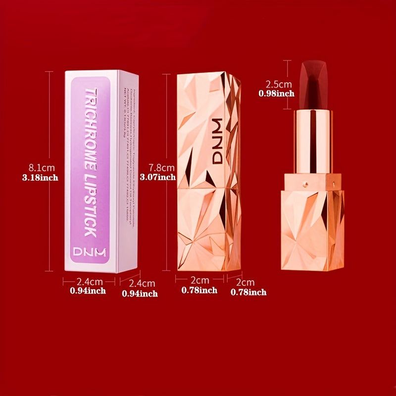 3-Color Waterproof Matte Lipstick Set – Long-Lasting, Moisturizing, Smudge-Proof, Soft Velvet Finish