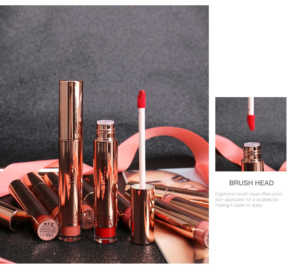 Luxury Makeup by Ann 12 colors High Quality Velvet Matte lipstick.