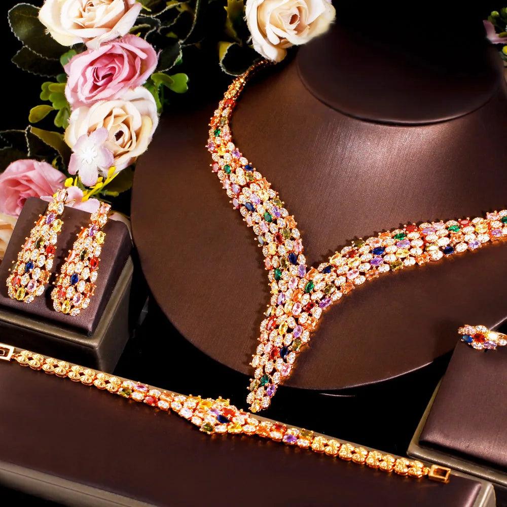 Luxury Adjustable Gold Jewelry Set – Elegant Statement Collection