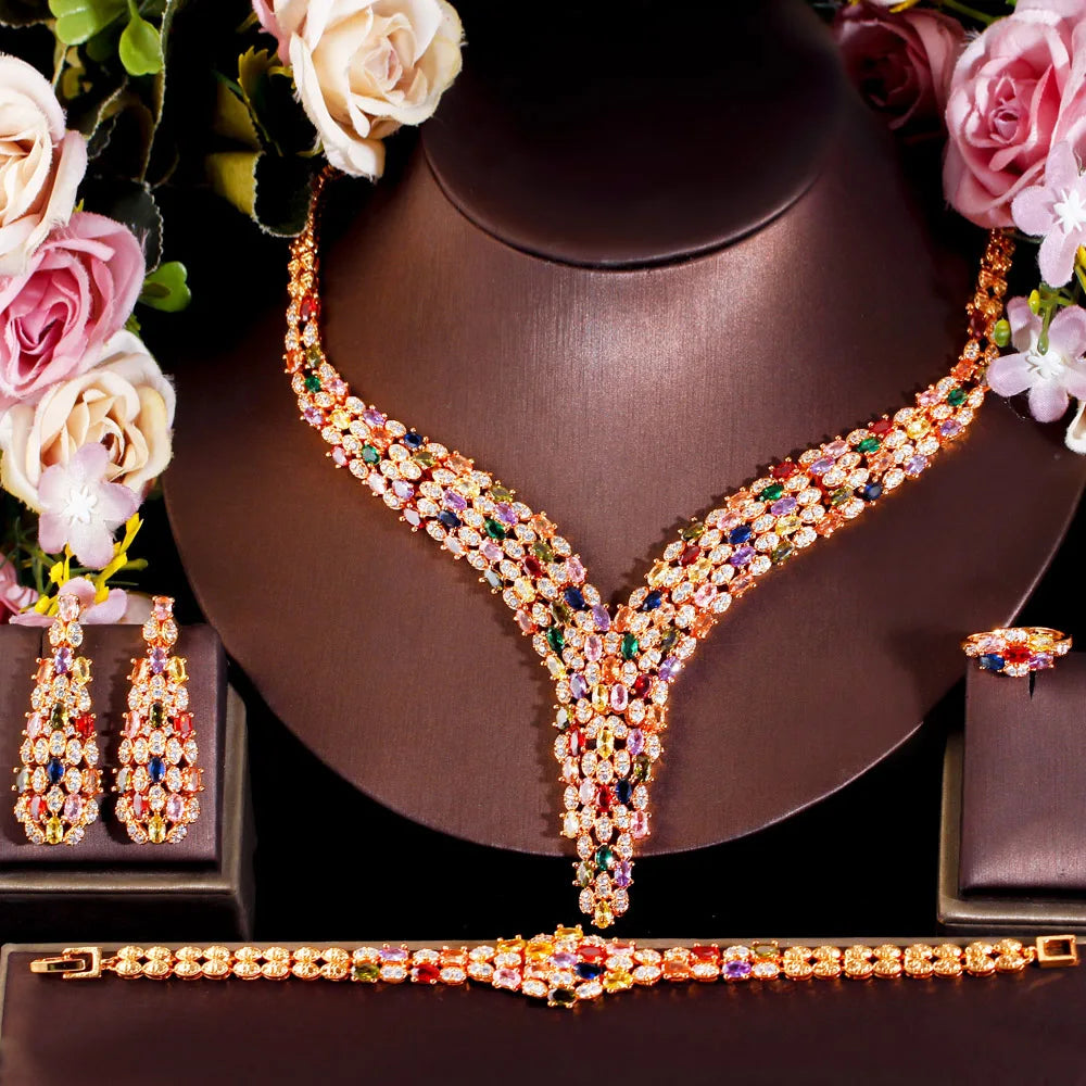 Luxury Adjustable Gold Jewelry Set – Elegant Statement Collection