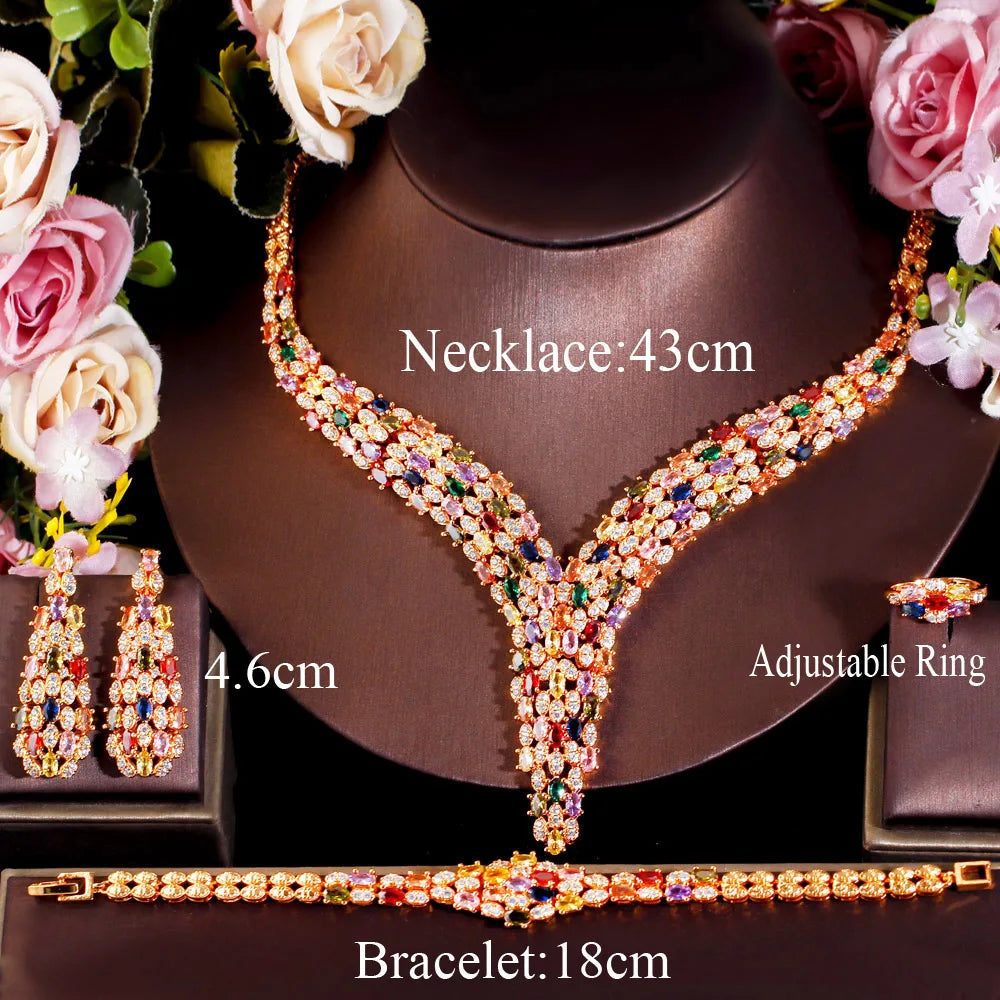 Luxury Adjustable Gold Jewelry Set – Elegant Statement Collection
