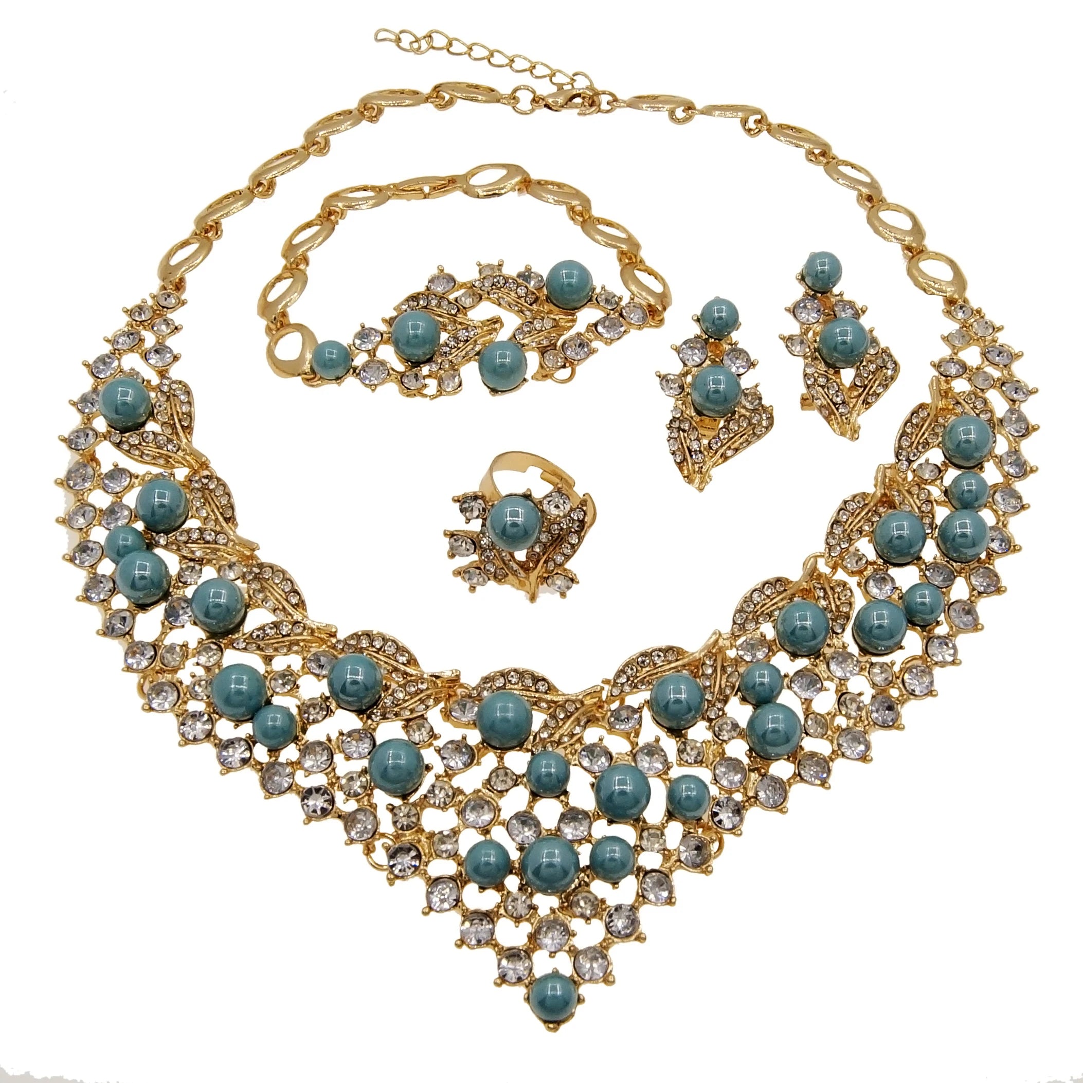 ✨ Gold Bridal Jewelry Set – Elegant Wedding & Special Occasion Jewelry ✨