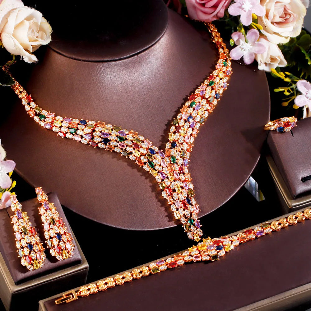 Luxury Adjustable Gold Jewelry Set – Elegant Statement Collection