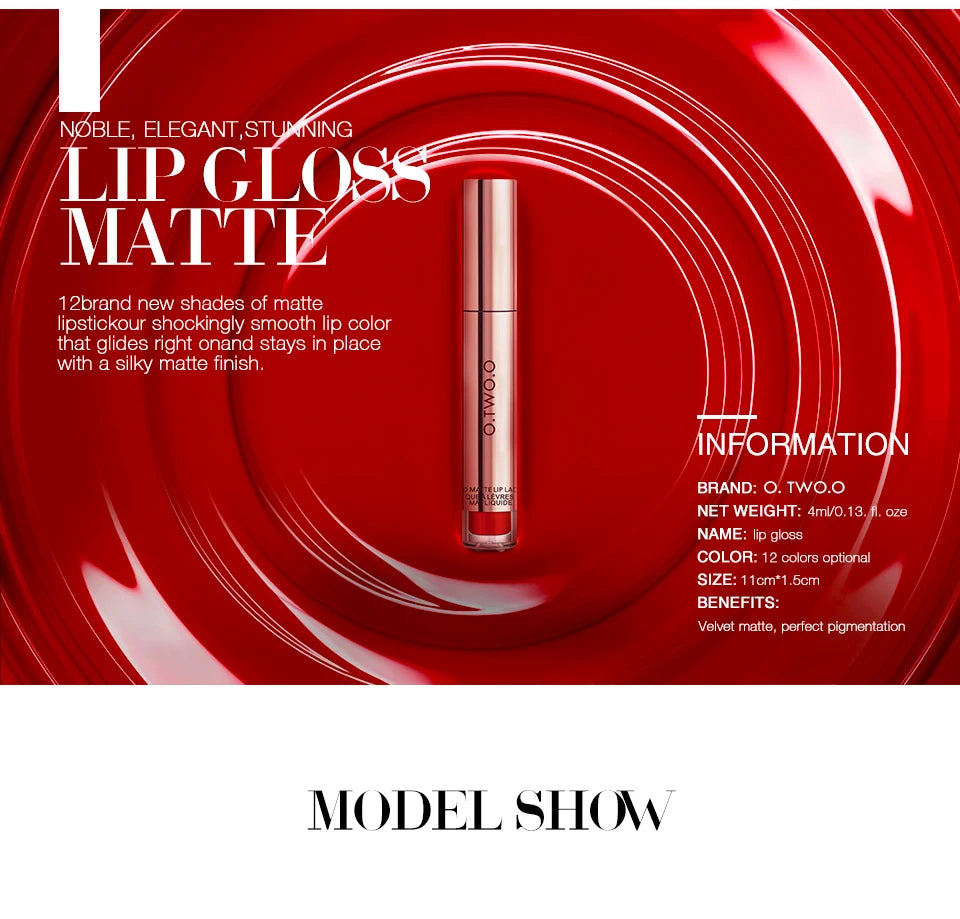 Luxury Makeup by Ann 12 colors High Quality Velvet Matte lipstick.