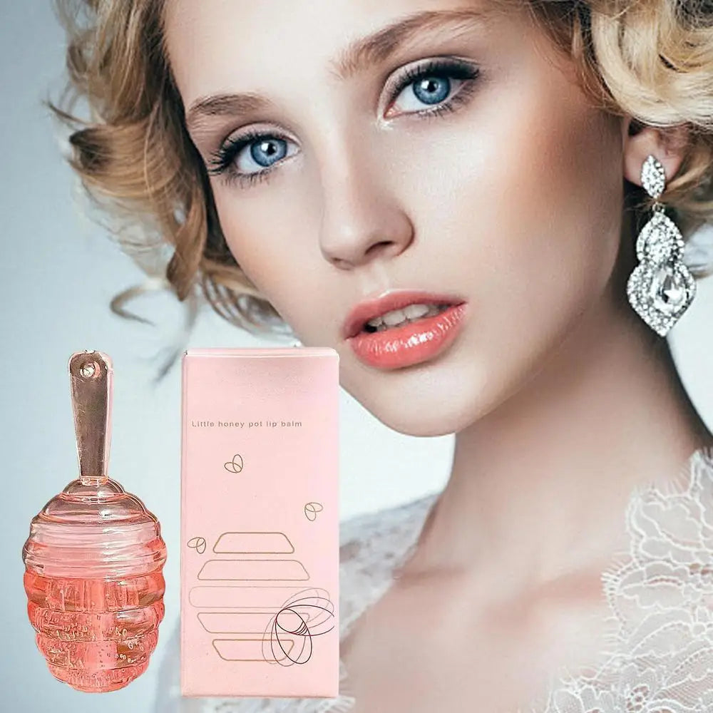 Lovely Honey Pot Lip Gloss Hydrating, High-Shine Lip Balm