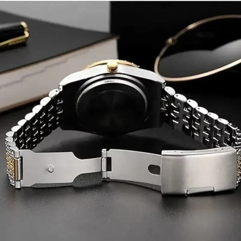 Luxury Iced Out Hip Hop Men’s Watch – Diamond Style Fashion Wristwatch – Multiple Colors