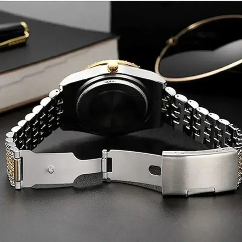 Luxury Iced Out Hip Hop Men’s Watch – Diamond Style Fashion Wristwatch – Multiple Colors