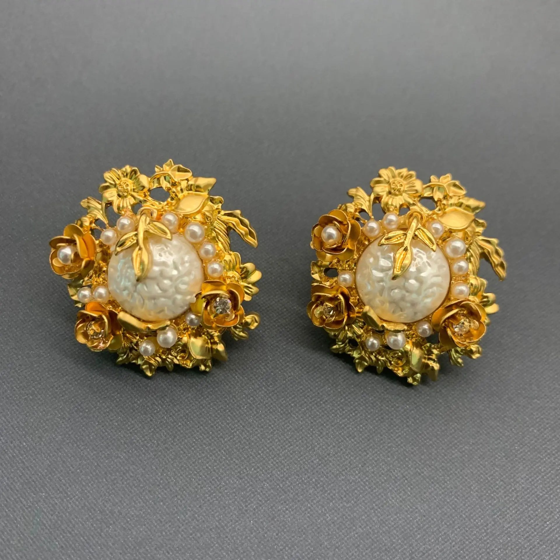 Luxury Pearl Crystal Earrings
