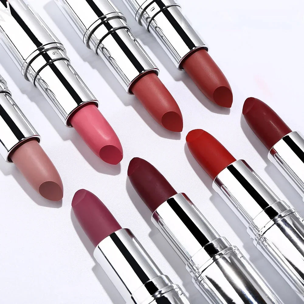 MAXFINE Velvet Matte Long-Lasting Lipstick – Nude & Pink Shades