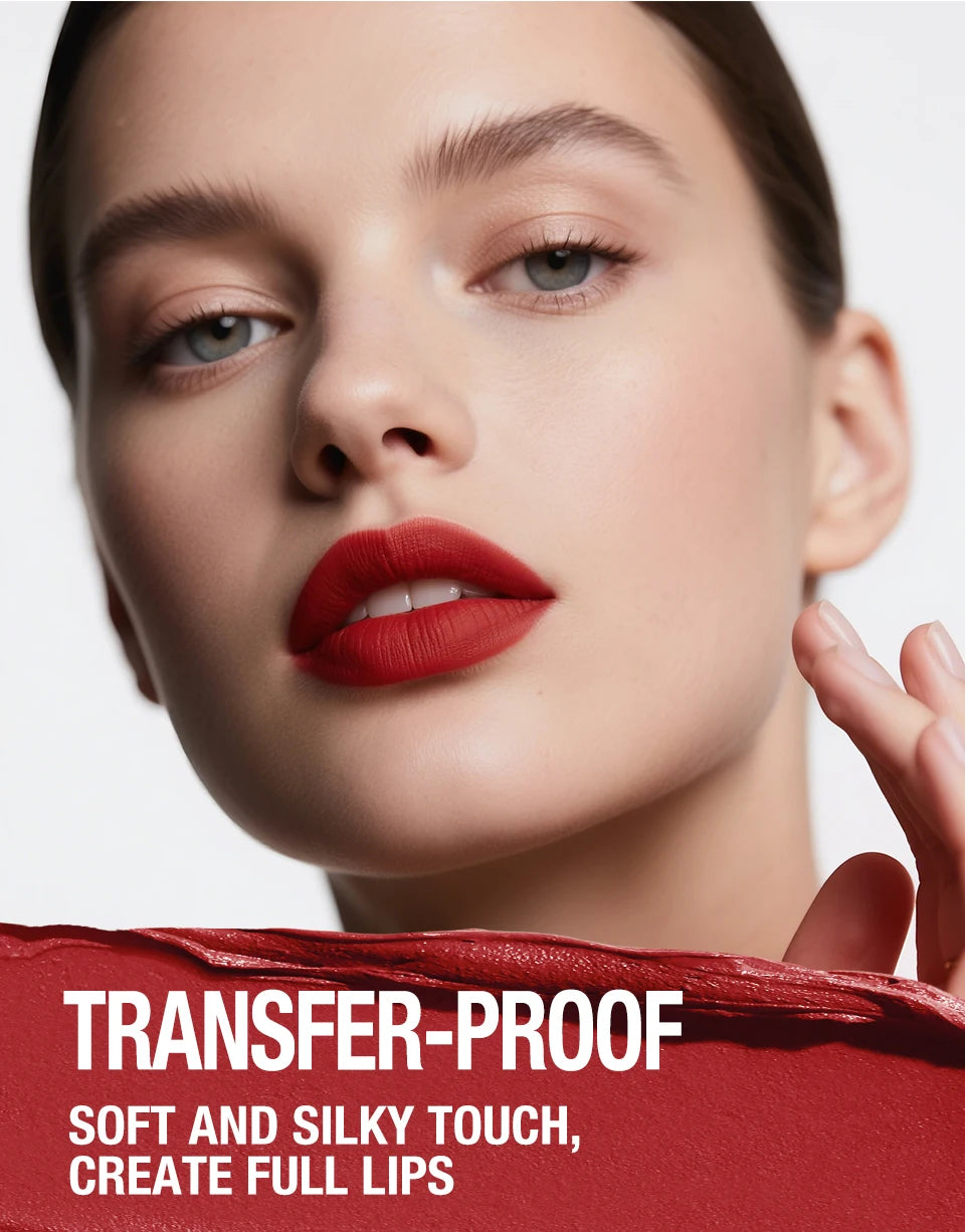 Luxury Makeup By Ann Waterproof Matte Lipstick Set OF2 Integrated waterproof lipliner