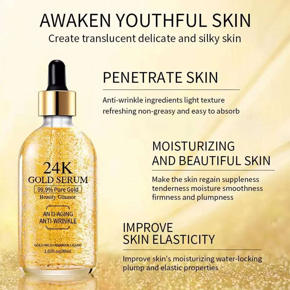24K Gold Radiance Repair Serum – Day & Night Hydration