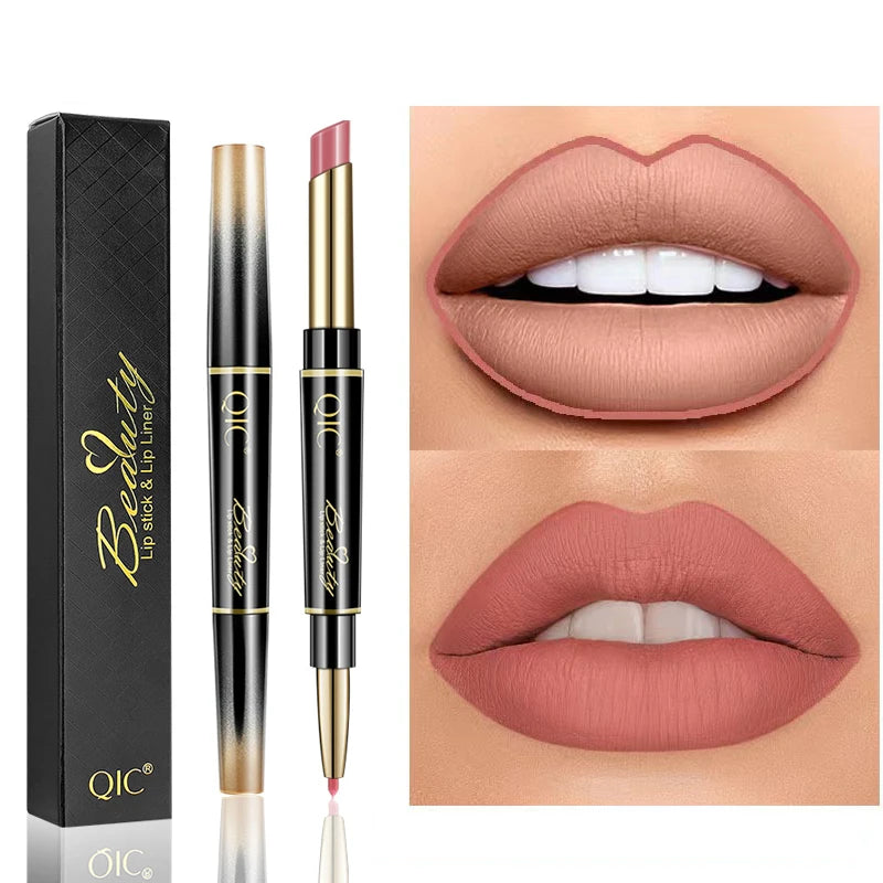 Luxury Makeup by Ann 2 in 1 Waterproof Lip Liner & Matte Lipstick
