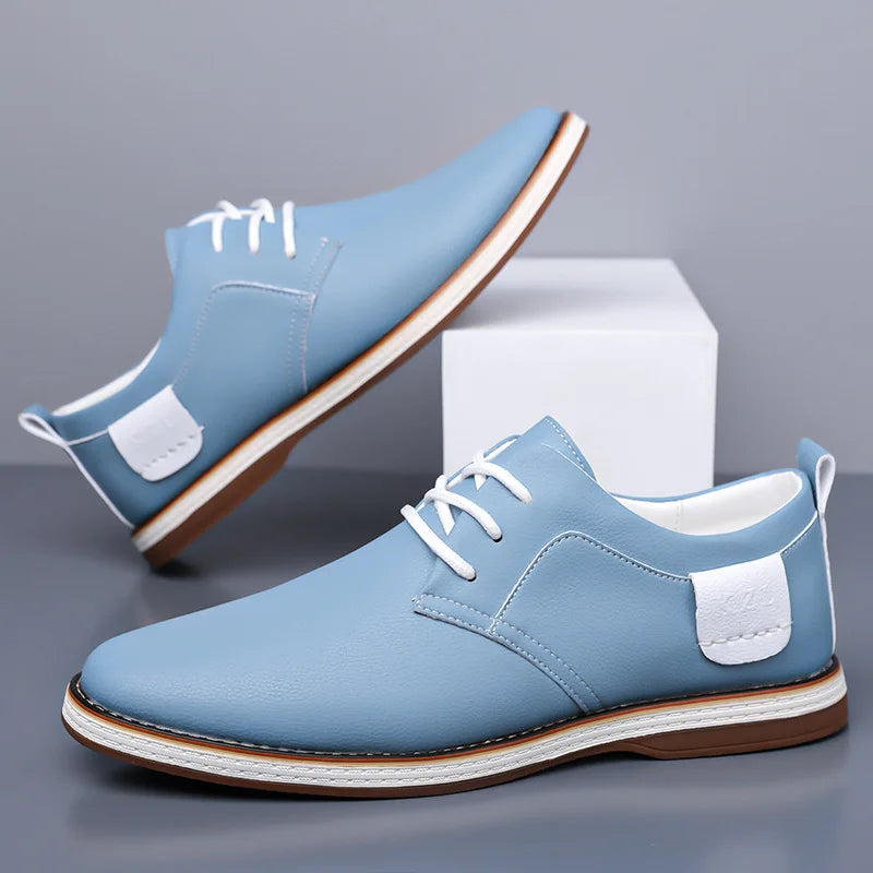 Men’s Solid-Color Business Casual Dress Shoes