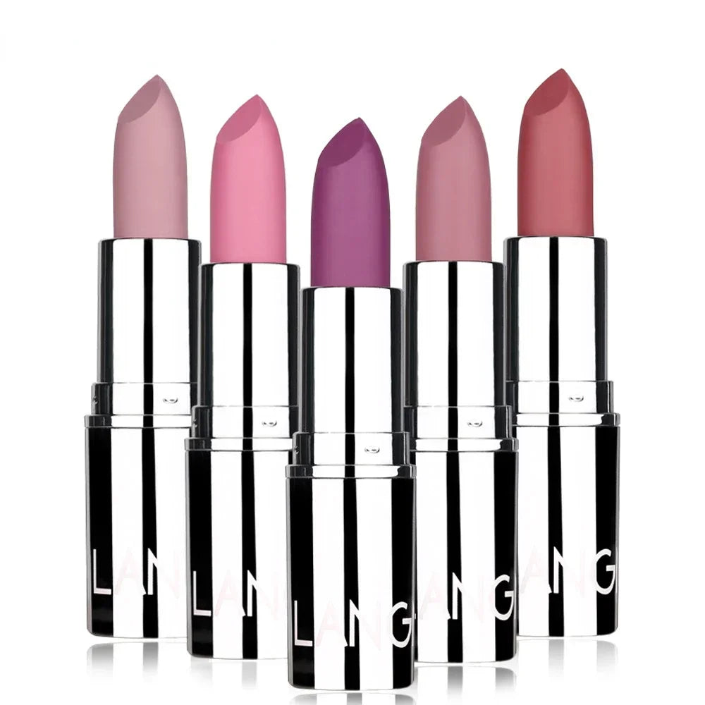 MAXFINE Velvet Matte Long-Lasting Lipstick – Nude & Pink Shades