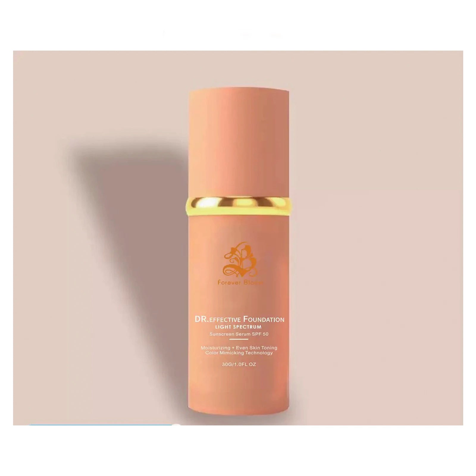 3-Piece Matte Face Makeup Set (Foundation + Primer + Blender)