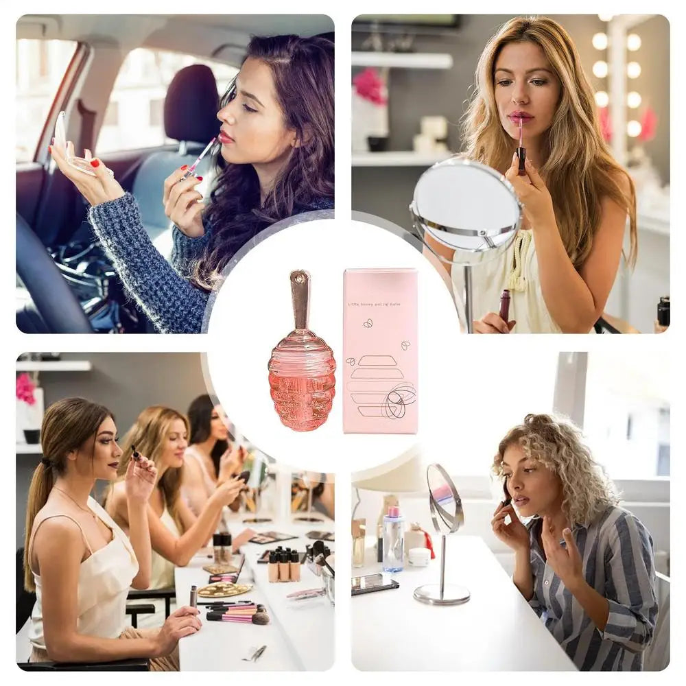 Lovely Honey Pot Lip Gloss Hydrating, High-Shine Lip Balm