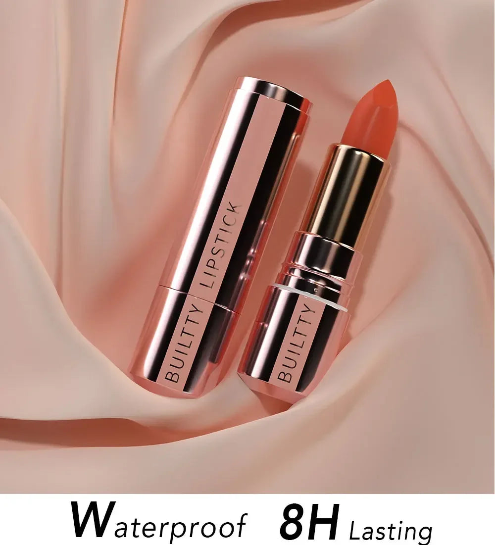 Luxury Makeup by Ann Pearl White Matte Lipstick-Peach